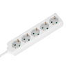 Przedłużacz 5 gniazd 2m typu niemieckiego bez przełącznika (3x1,5mm) Rebel biały